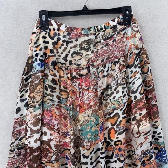 NWT Boston Proper Boho Maxi Skirt Sz 6 Colorful Abstract Flowy Southwestern - Picture 5 of 16